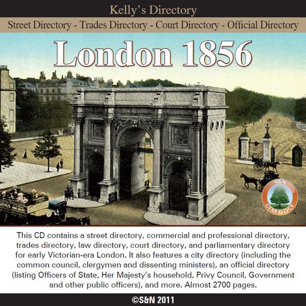 More info about London 1856 Kelly's Post Office Directory