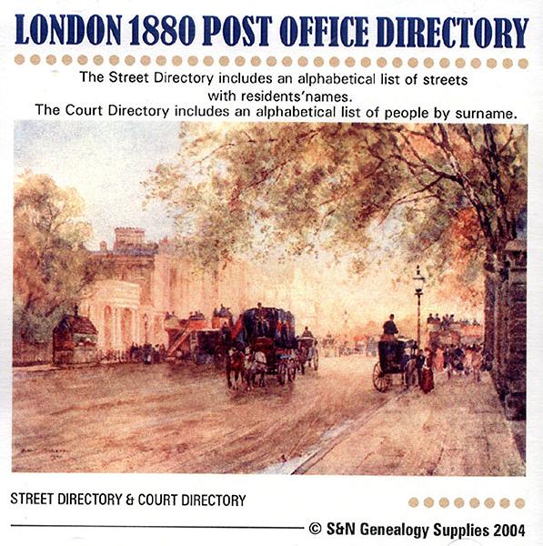 More info about London 1880 - Kelly's Post Office Directory