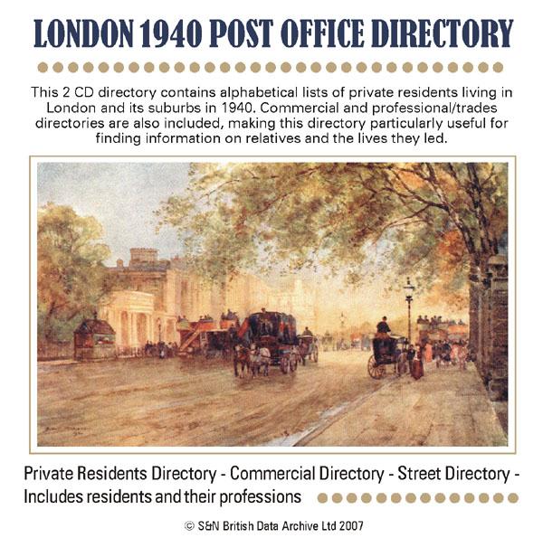 More info about London 1940 Post Office Directory