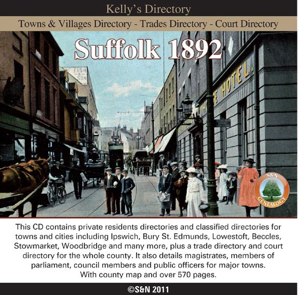 More info about Suffolk 1892 Kelly's Directory