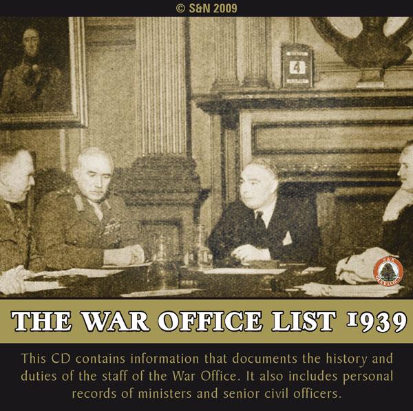 More info about The War Office List 1939