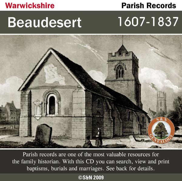 Warwickshire, Beaudesert Parish Registers 1607-1837