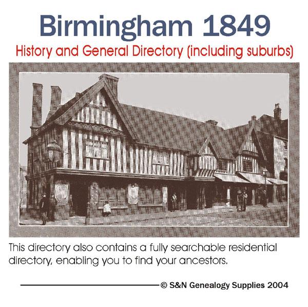 More info about Warwickshire - Birmingham 1849 - A History and General Directory (including suburbs)