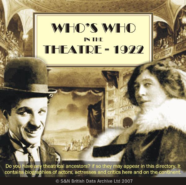 Who's Who in the Theatre - 1922