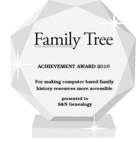 S&N receives the Family Tree Magazine Achievement Award