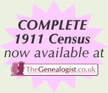 Complete 1911 Census now available at TheGenealogist.co.uk