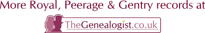 More Royal, Peerage & Gentry records