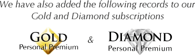 The following records have been added to our Diamond & Gold subscriptions