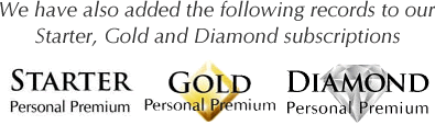 The following records have been added to our Diamond & Gold & Starter subscriptions