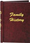 A4 Burgundy Leather Effect Family History Springback Binder