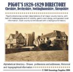 Pigot's 1828-1829 Directory of Cheshire, Derby, Notts and Shrops