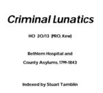 Criminal Lunatics
