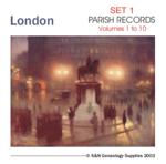 London Marriages and Registers Set 1 - Volume 1 to 10 on one CD