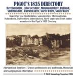 Pigot's 1835 Herefordshire, Leicestershire, Monmouthshire, Rutlandshire, Staffordshire, Warwickshire, Worcestershire, North Wales and South Wales Directory