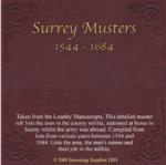 Surrey, Musters Vol. 3 1544-1684