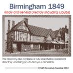 Warwickshire - Birmingham 1849 - A History and General Directory (including suburbs)
