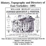 East Yorkshire, Bulmer's Topography, History and Directory 1892
