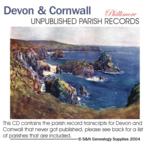 Devon & Cornwall - Previously Unpublished Phillimore Parish Records -